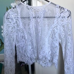 lace crop top from TOBI